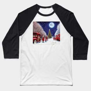 Christmas in old town London - Scene 3 Baseball T-Shirt